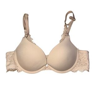 Soma Embraceable Enchanting Lace Push Up Bra 34A Nude Beige‎ Everyday Comfort